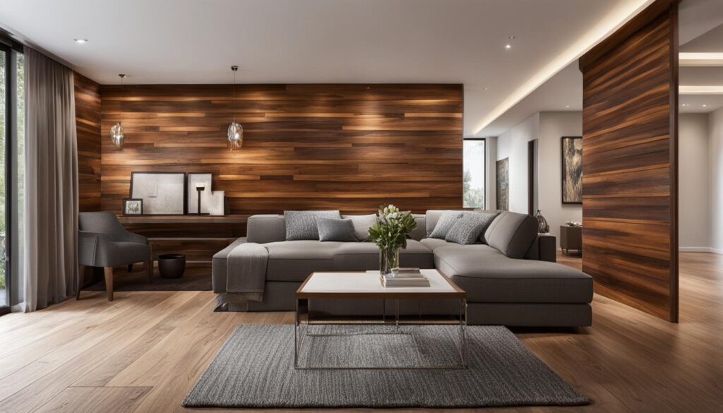sophisticated wood wall design