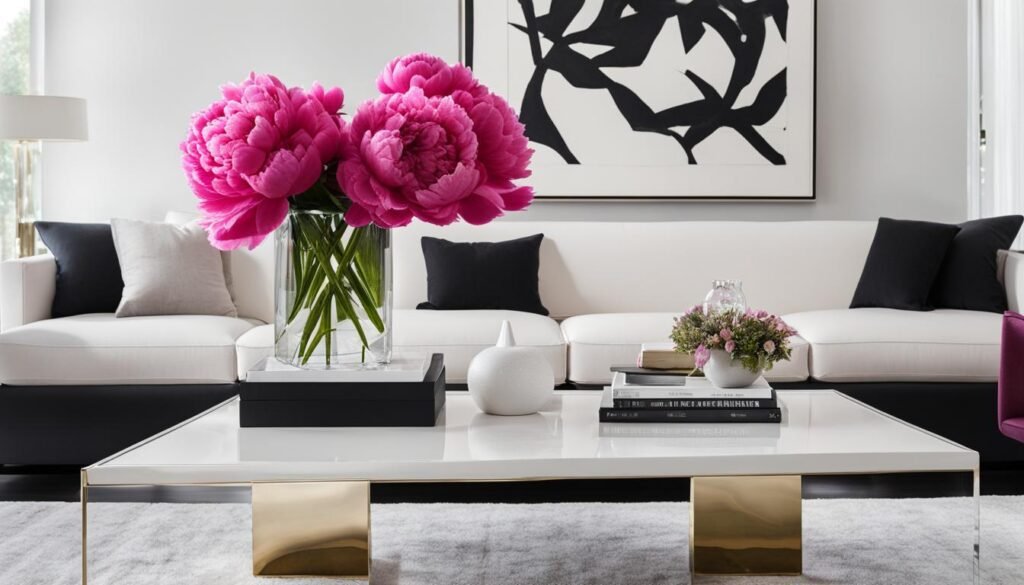 strategic flower placement