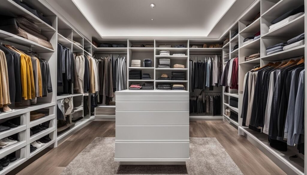 transparent box closet organization