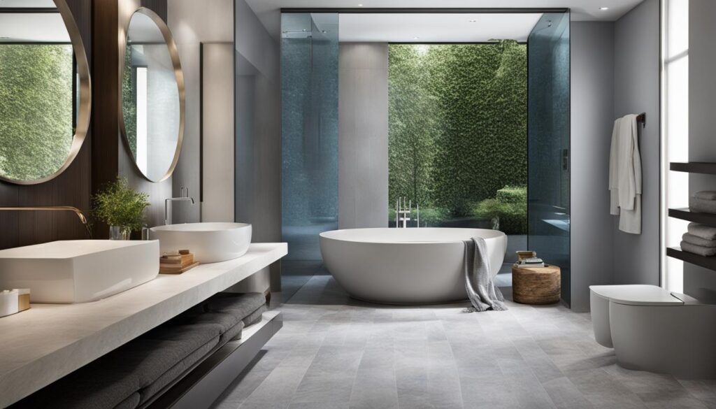 trendy bathroom flooring options