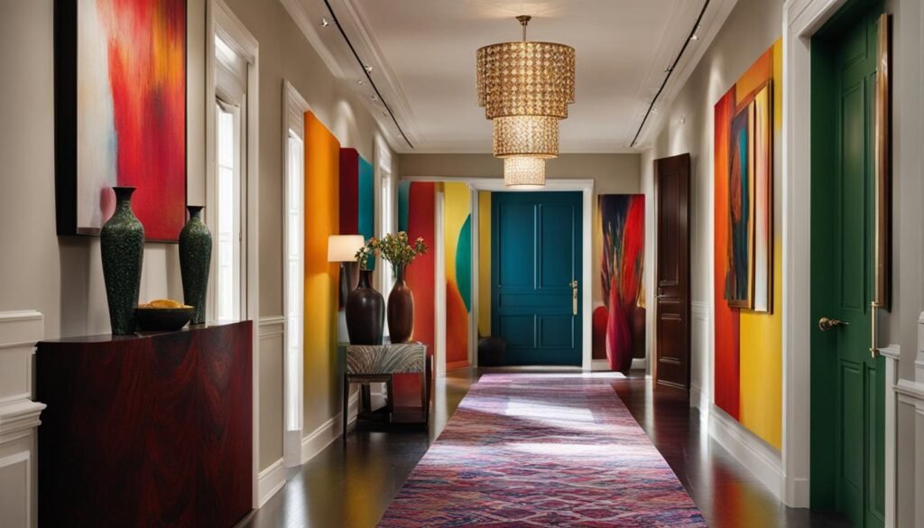 Bold Art in Hallways