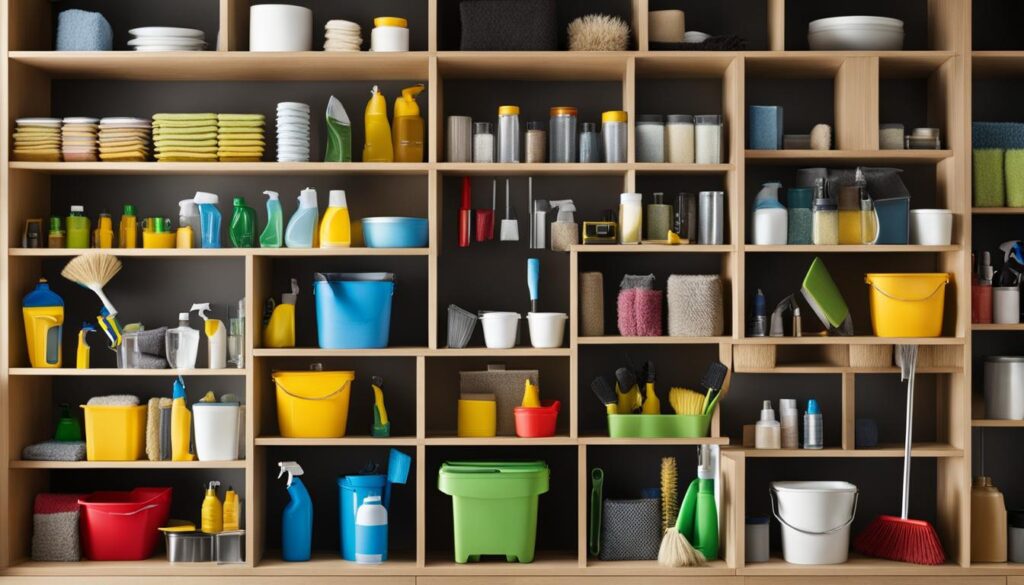 Home Cleaning Supplies Organization