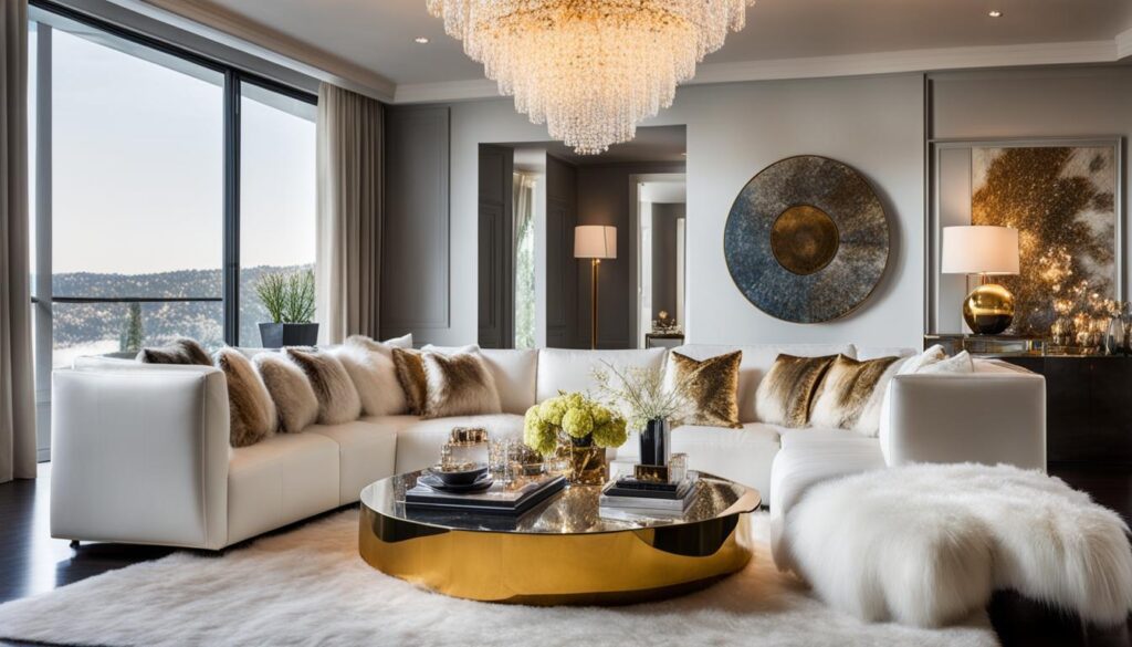 Luxury furniture enhancing home decor