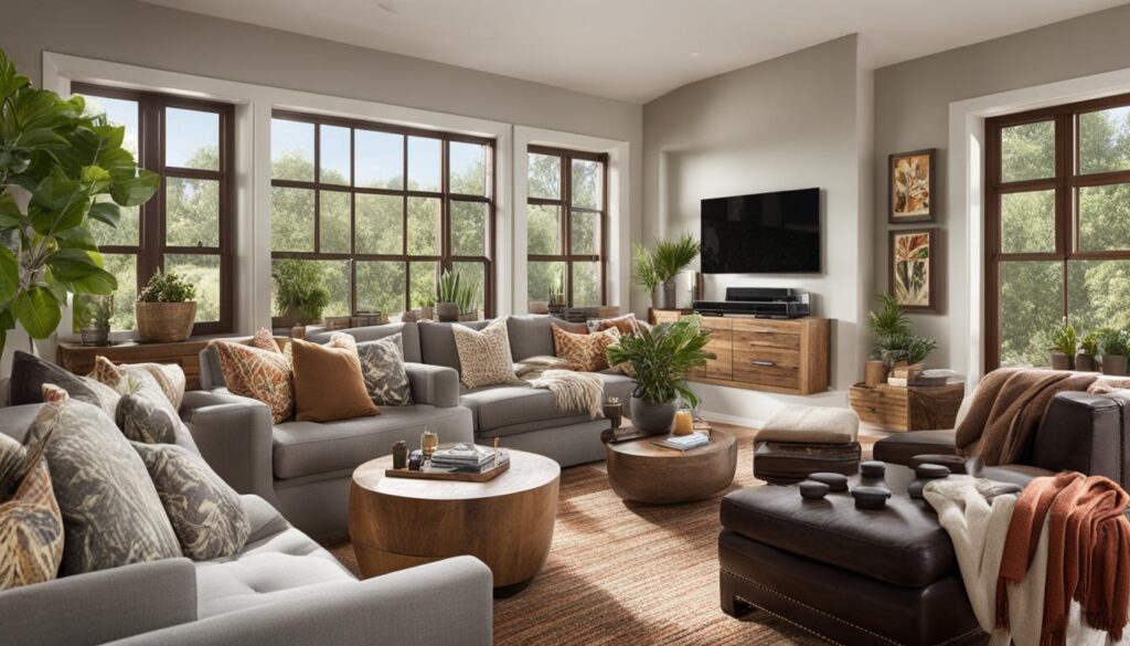 Natural Light Small Game Room Design