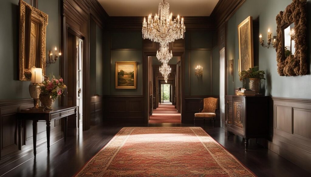 antique elegance in hallways