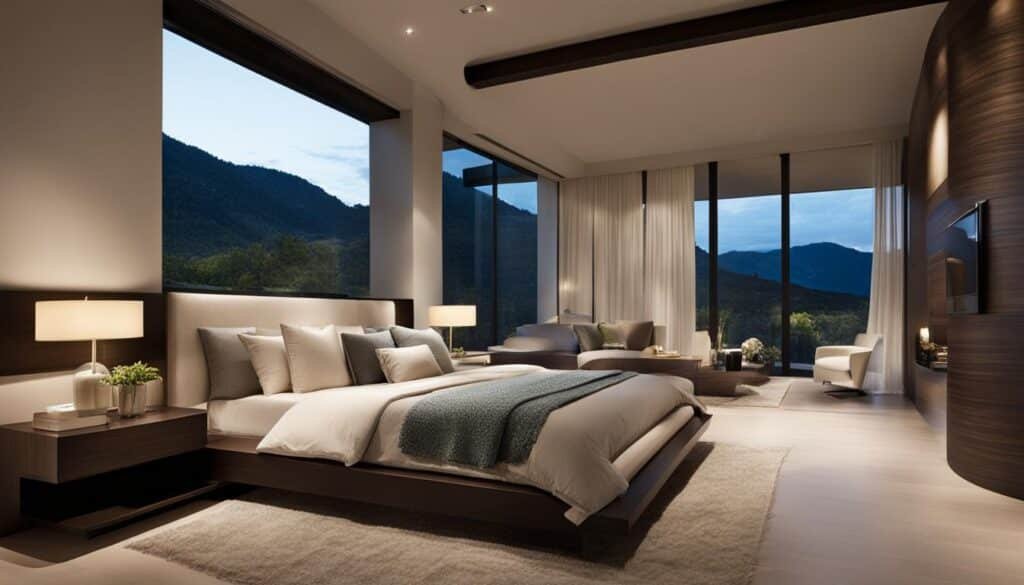 calming bedroom design