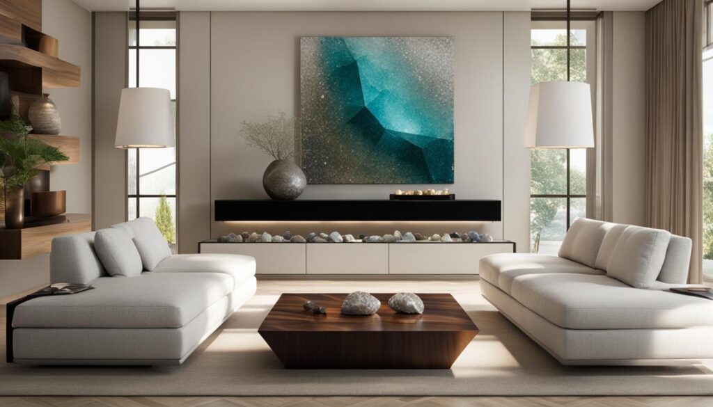 displaying crystals in your home