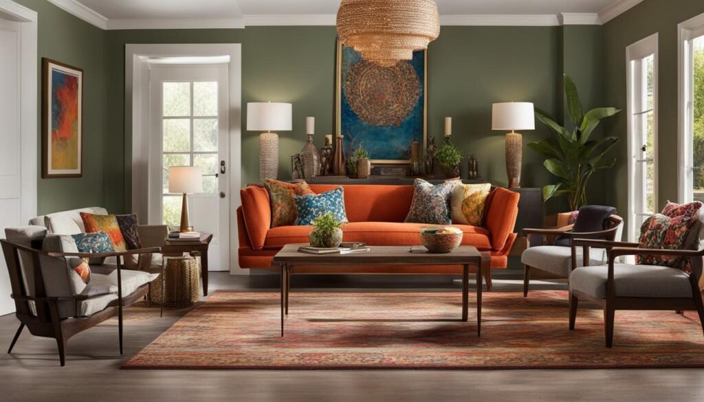 mixing styles of furniture