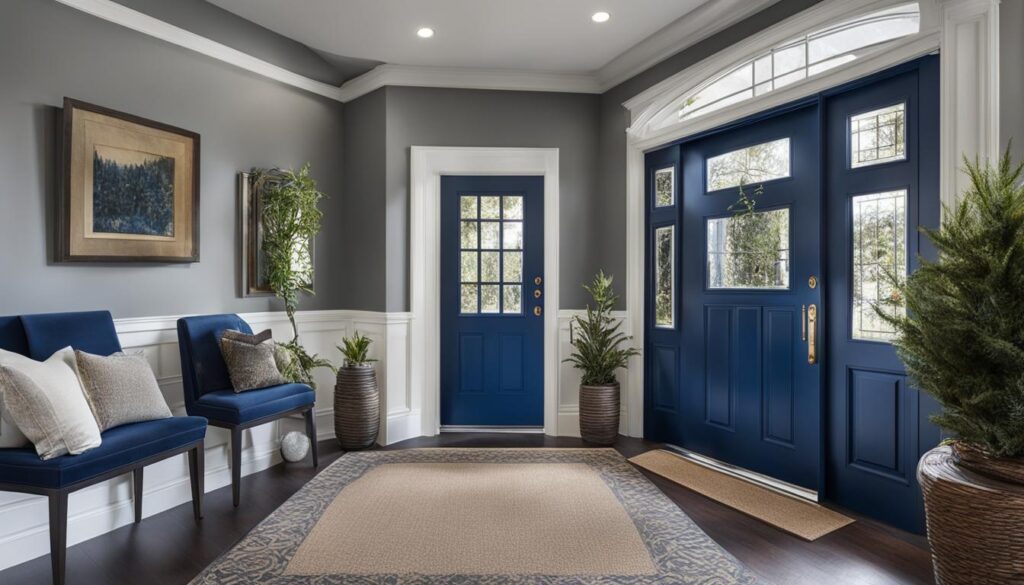 modern blue front door color trends