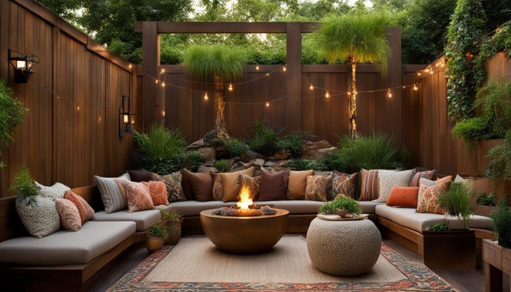 outdoor space design elements for small spaces