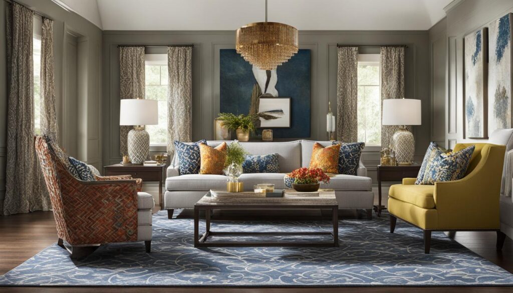 rules for mixing patterns in decorating