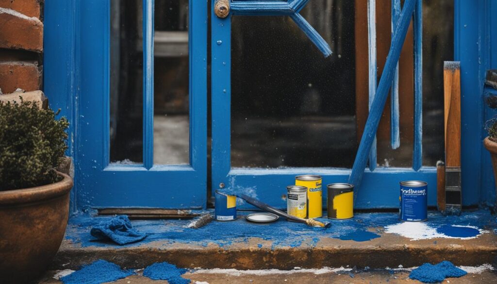 tips for painting a blue front door
