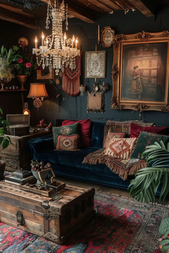 Vintage Dark Boho Lounge