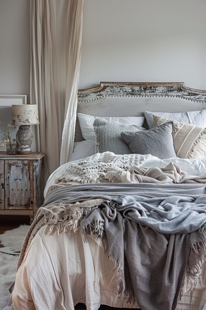 Grey Boho Bedroom Ideas