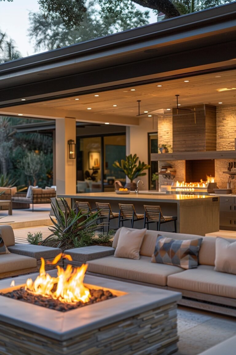 29 Outdoor Kitchen Ideas for a Stunning Backyard - My Elegant Home - Solar Powered Houses With Outdoor Kitchen Usa