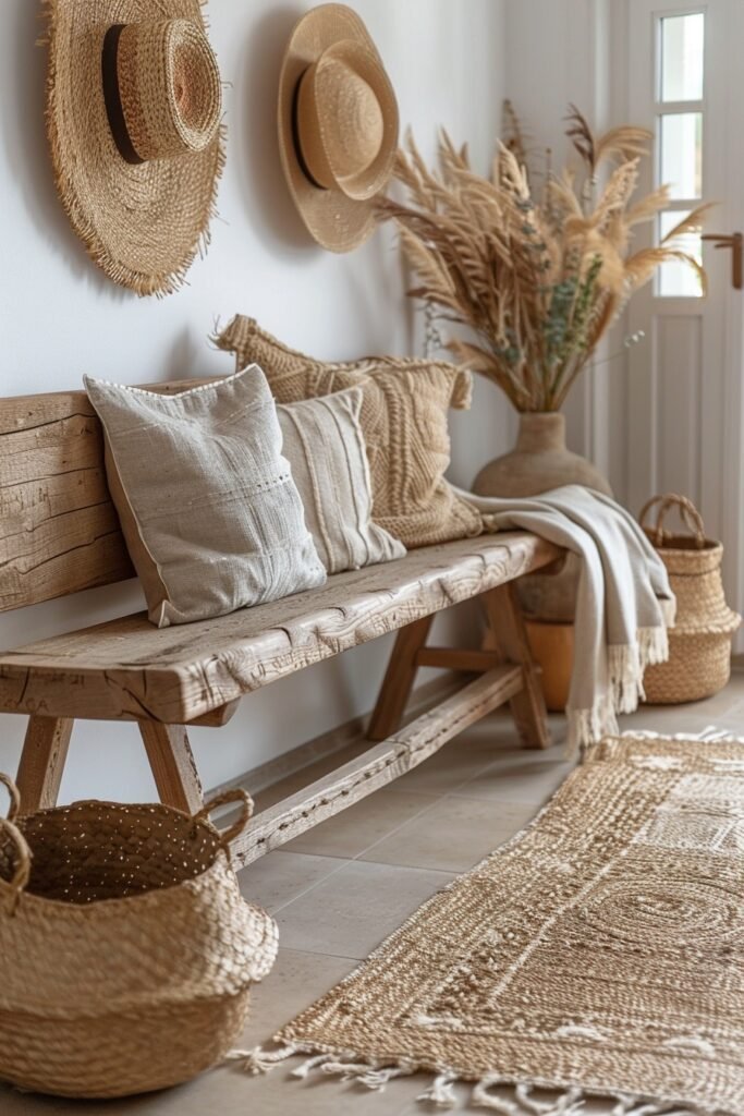 Earthy Boho Welcome Space