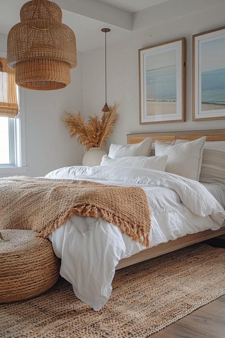 29 Boho Coastal Bedroom Ideas for a Dreamy Getaway Vibe - My Elegant Home