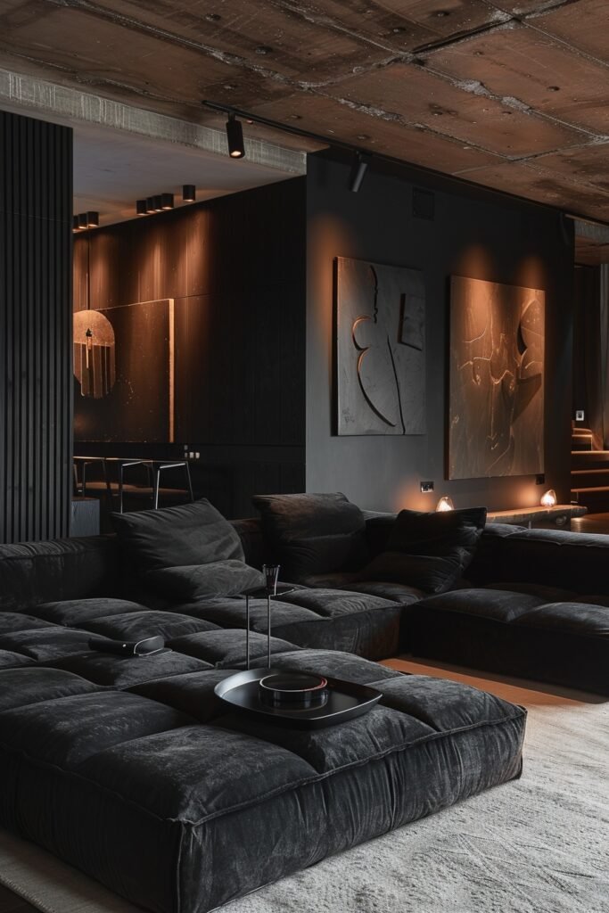 Noir Modern Living Area