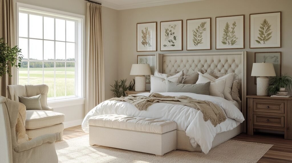 Sage Green Farmhouse Bedroom