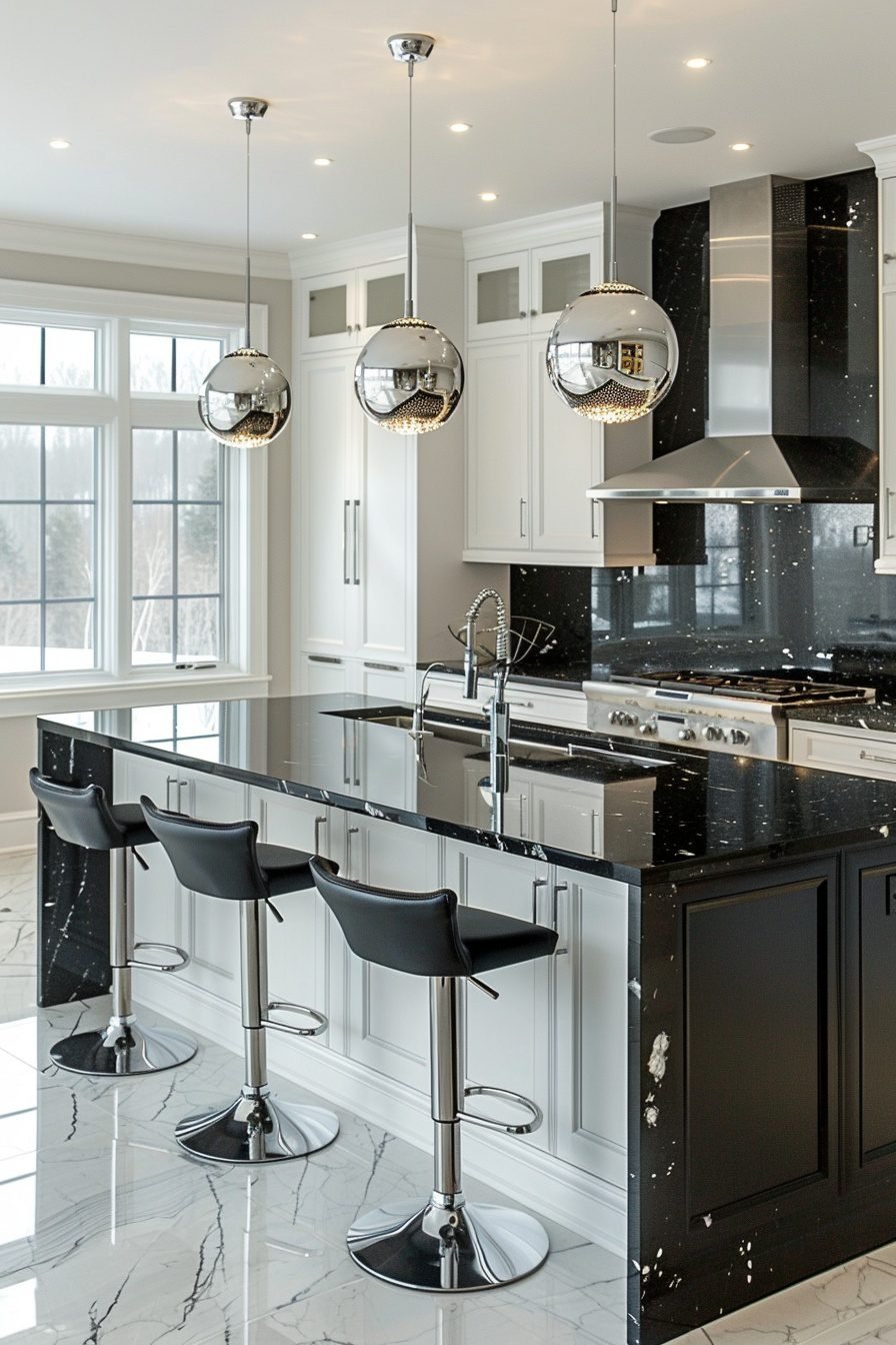 29 Black and White Modern Kitchen Ideas for a Chic Cooking Space - My ...