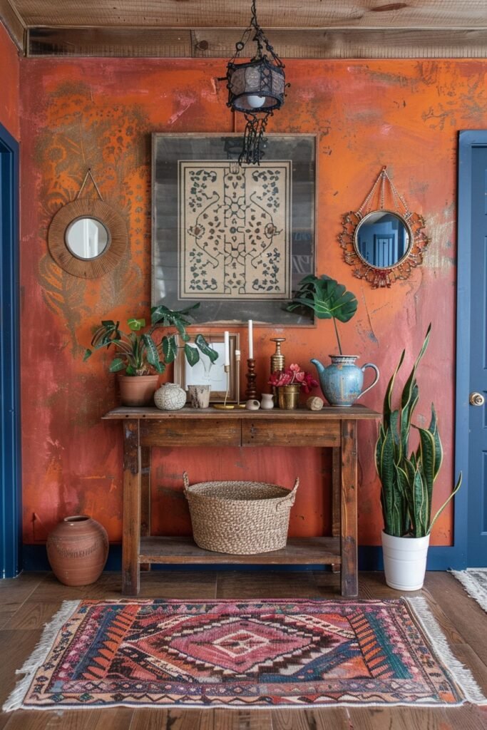 Vibrant Boho Entryway