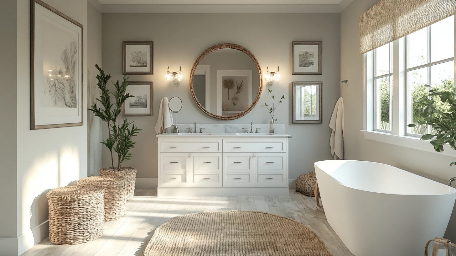 29 Coastal Farmhouse Bathroom Ideas That Blend Rustic Charm with