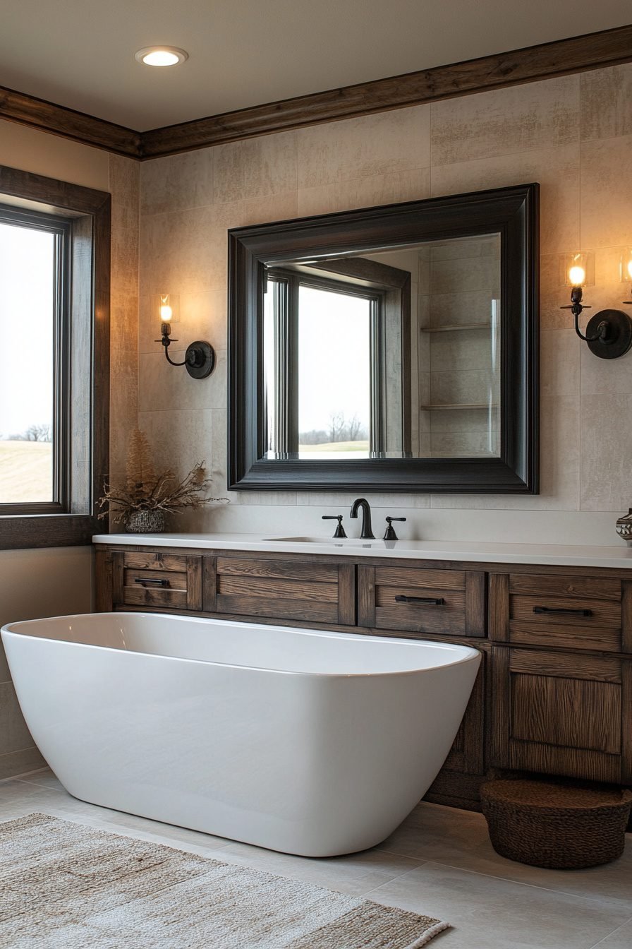 29 Transitional Bathroom Design Ideas That Fuse Traditional and ...