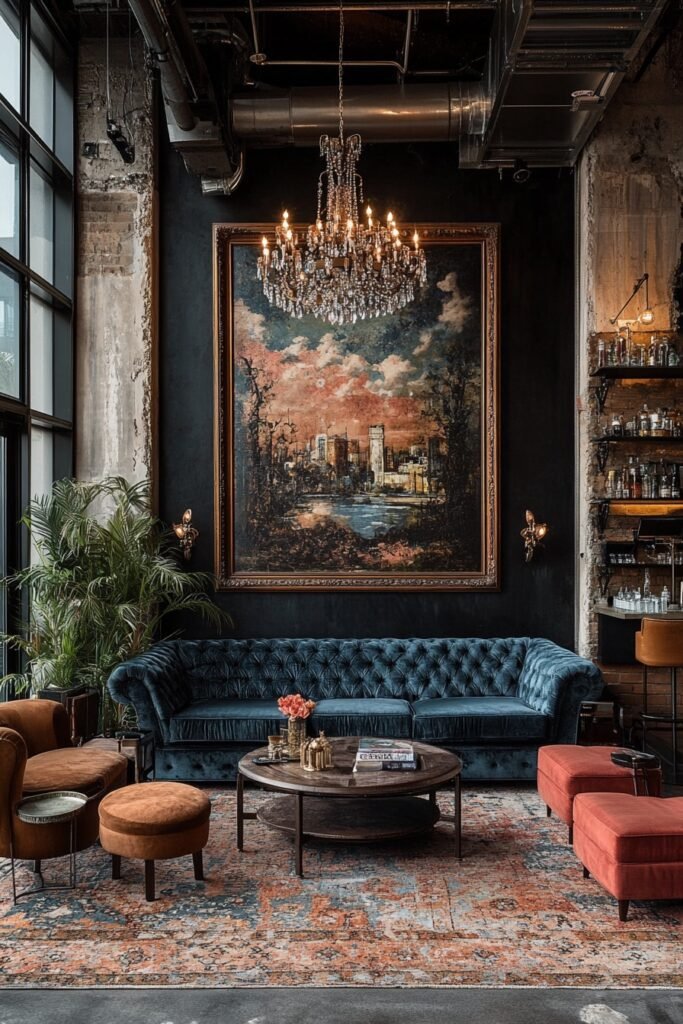 Retro Luxe Living Room