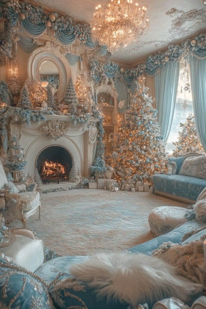 Enchanting Winter Living Room