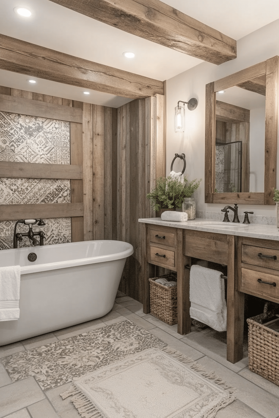 farmhouse style bathroom