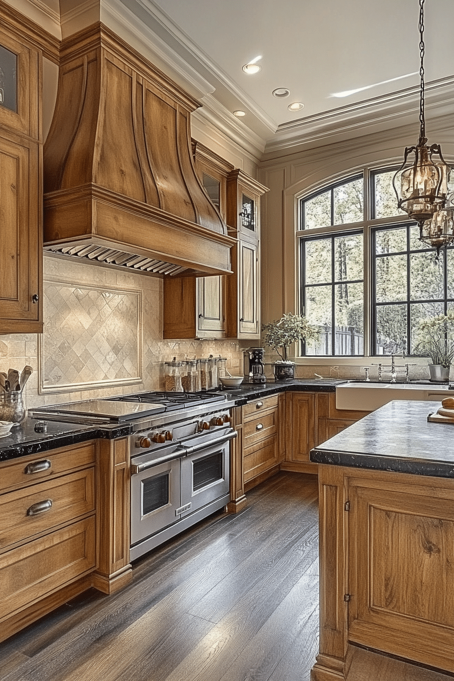 oak kitchen cabinets