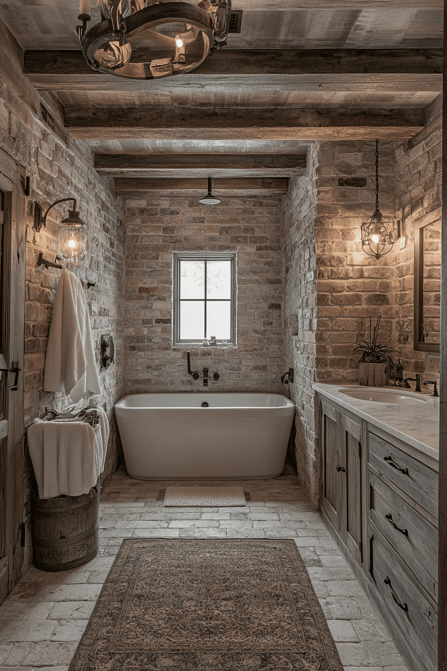 Rustic Wet Room Ideas