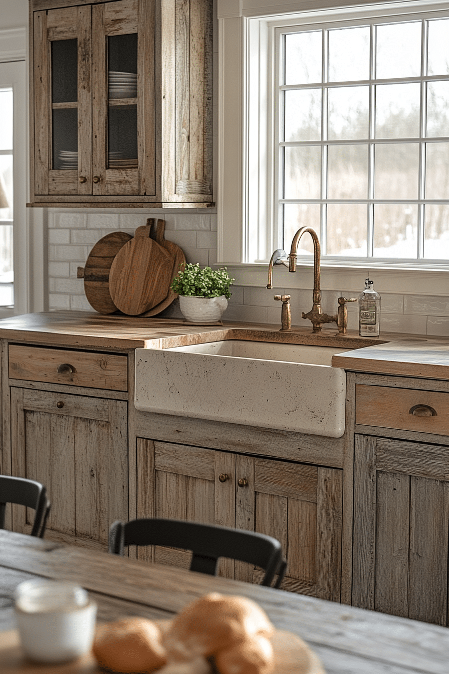 rustic kitchen cabinets