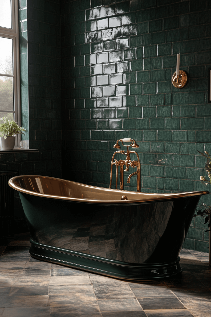 green bathroom