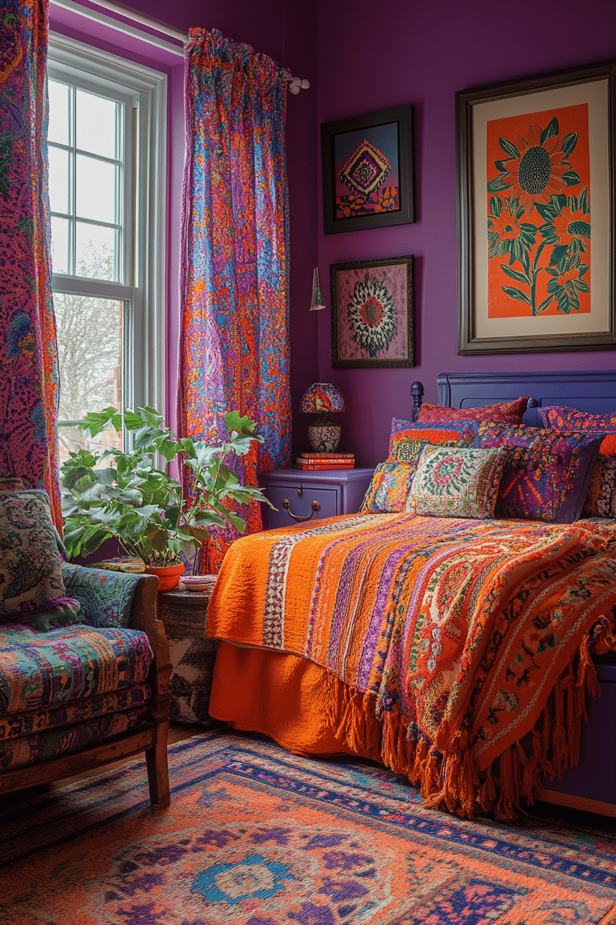 small maximalist bedroom
