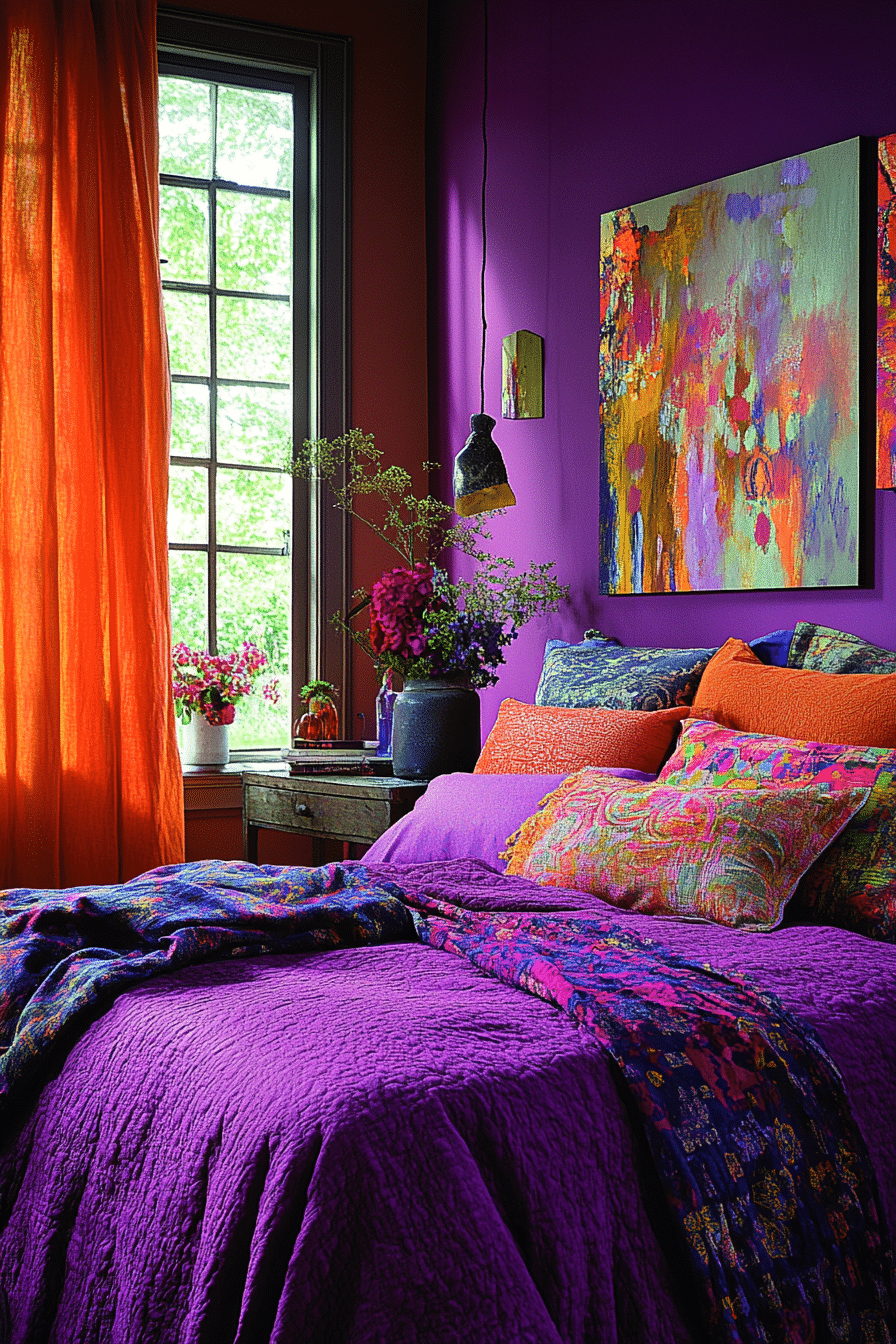 Colorful Eclectic Bedroom