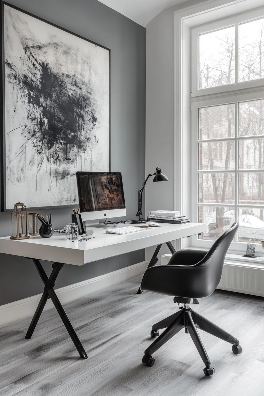 Minimalist Modern Office Retreat