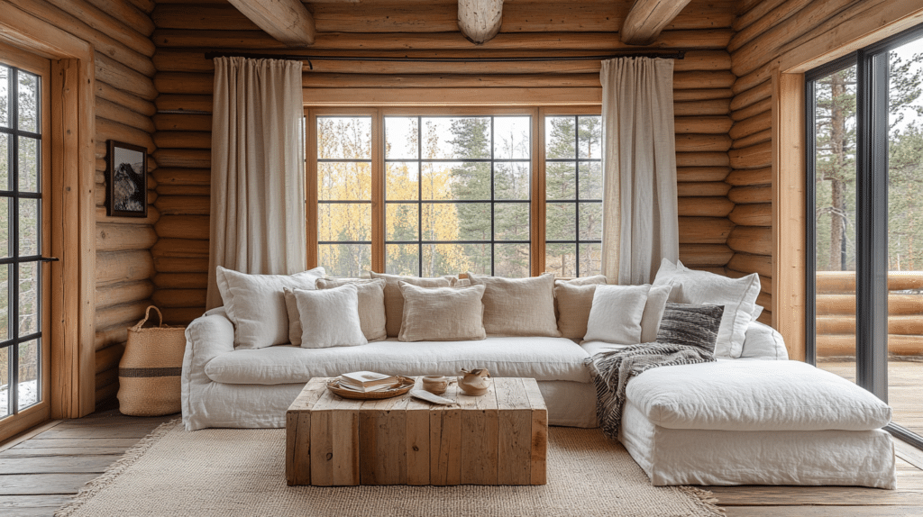 little cabin living room