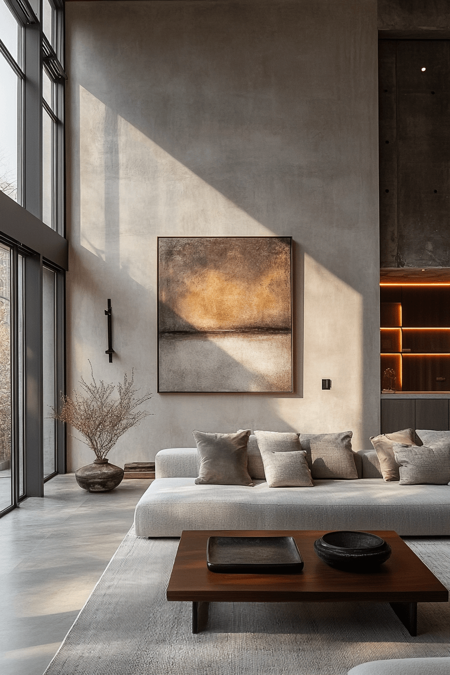 Modern minimalist home decor