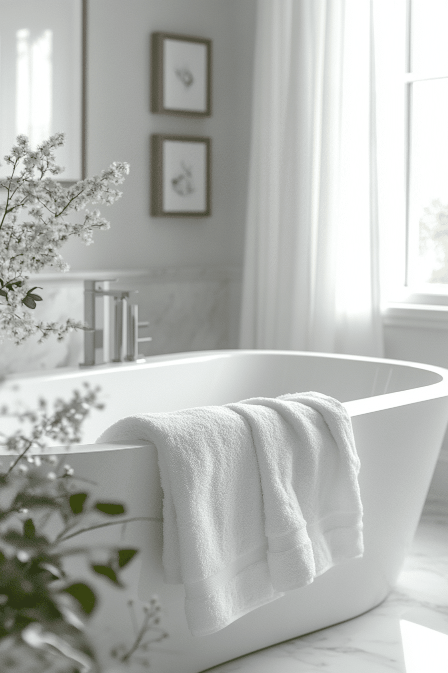 monochromatic bathroom