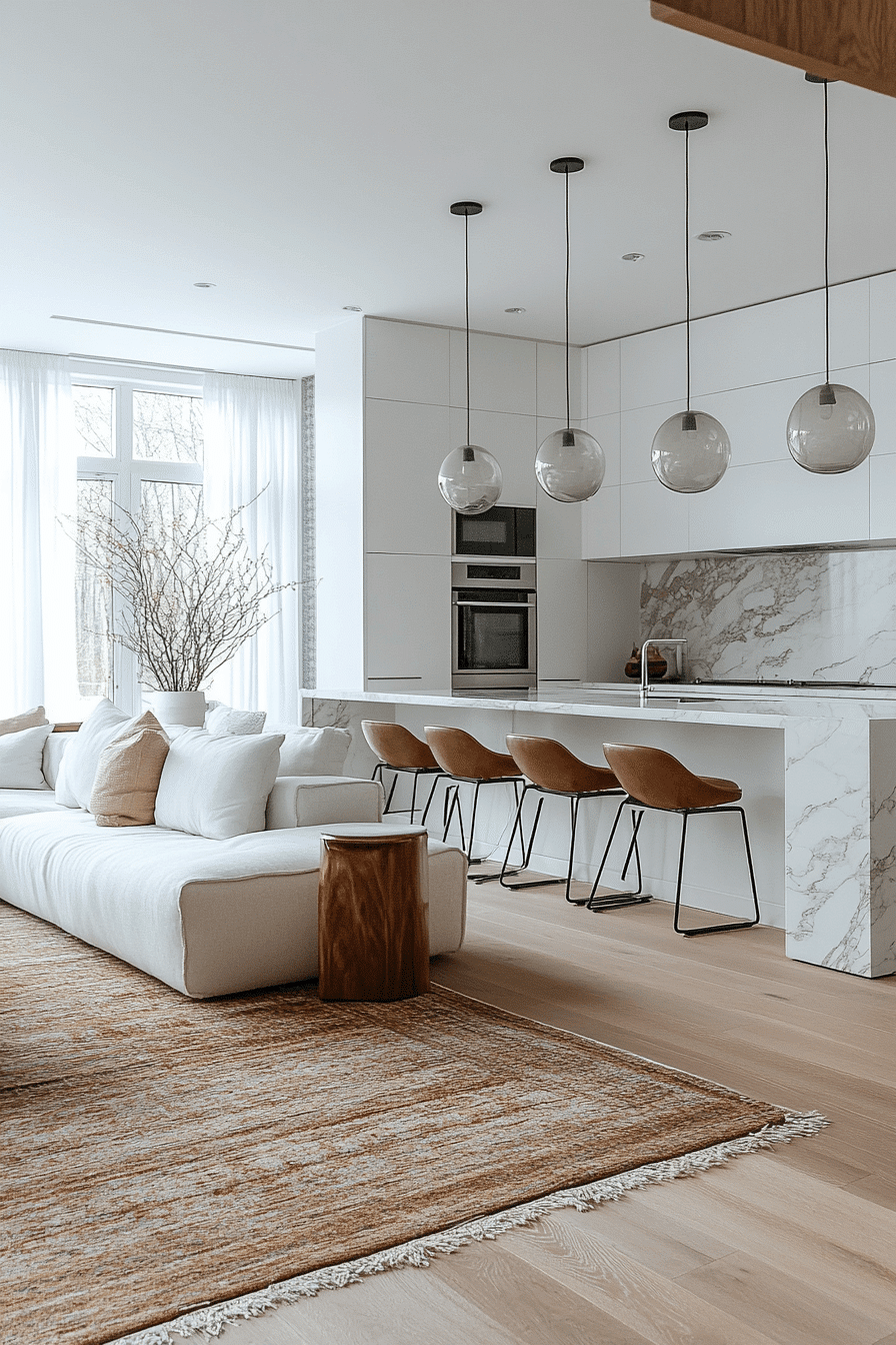 monochromatic living room