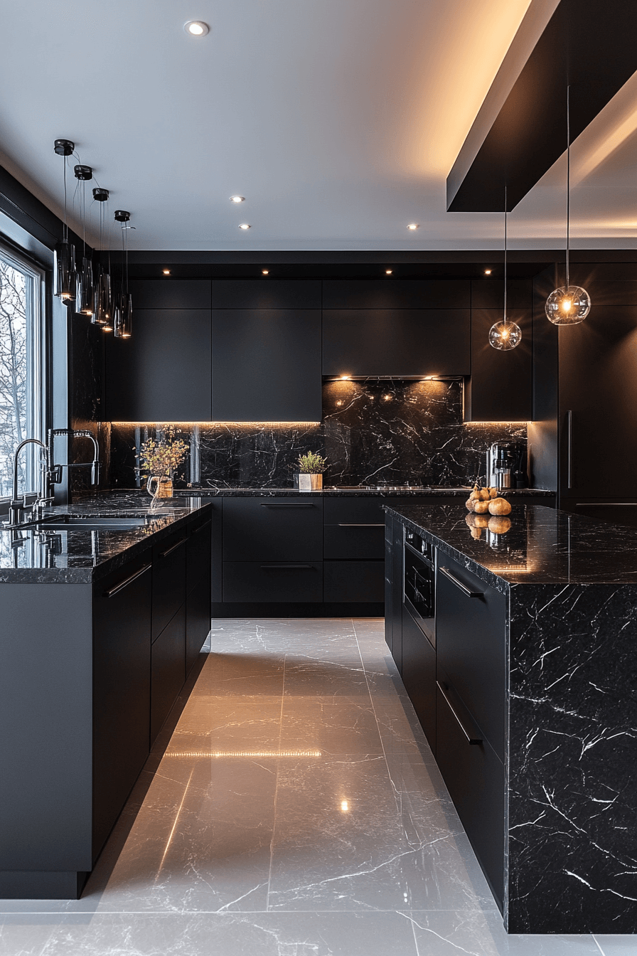 monochromatic kitchen