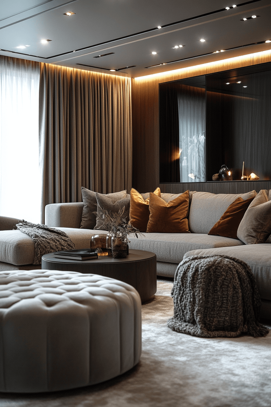 monochromatic living room