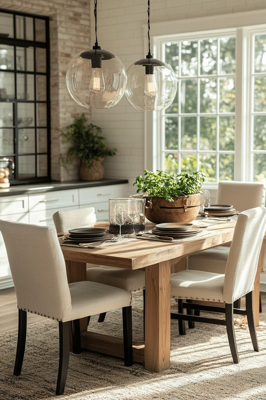 contemporary dining room