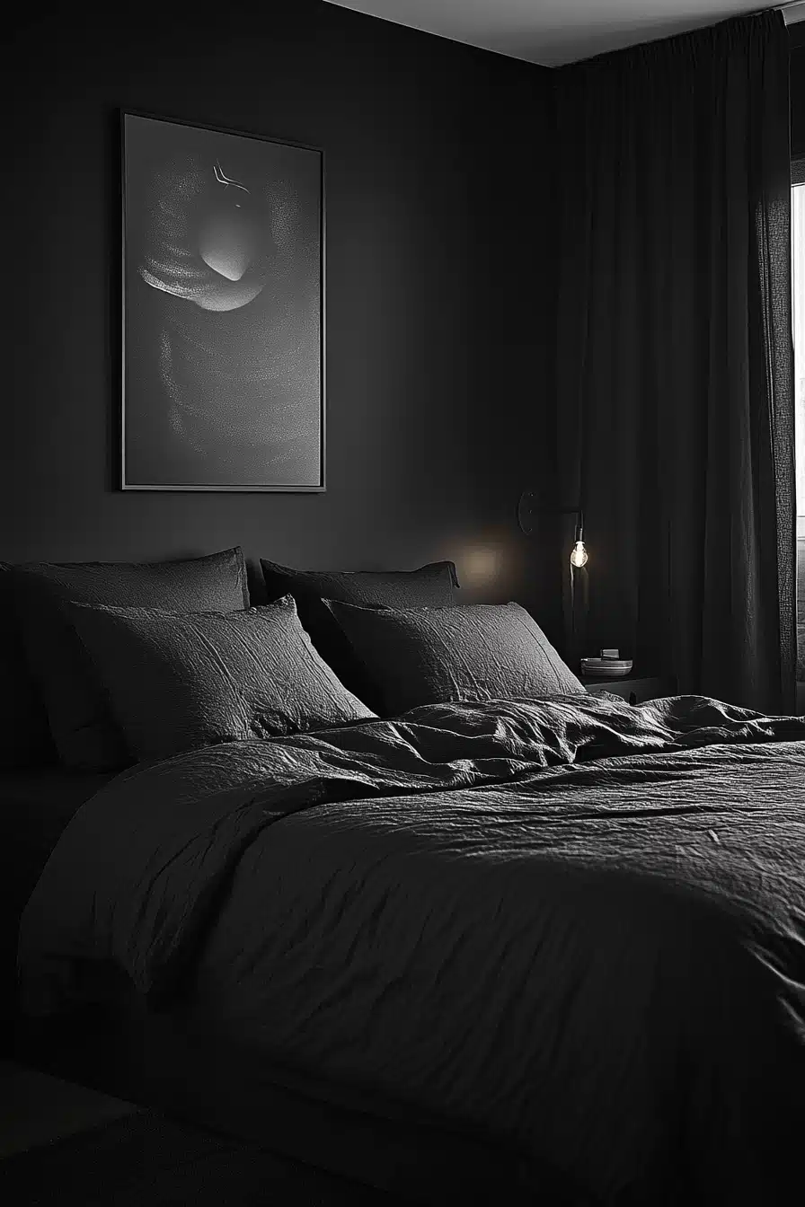 minimalistic bedroom ideas dark