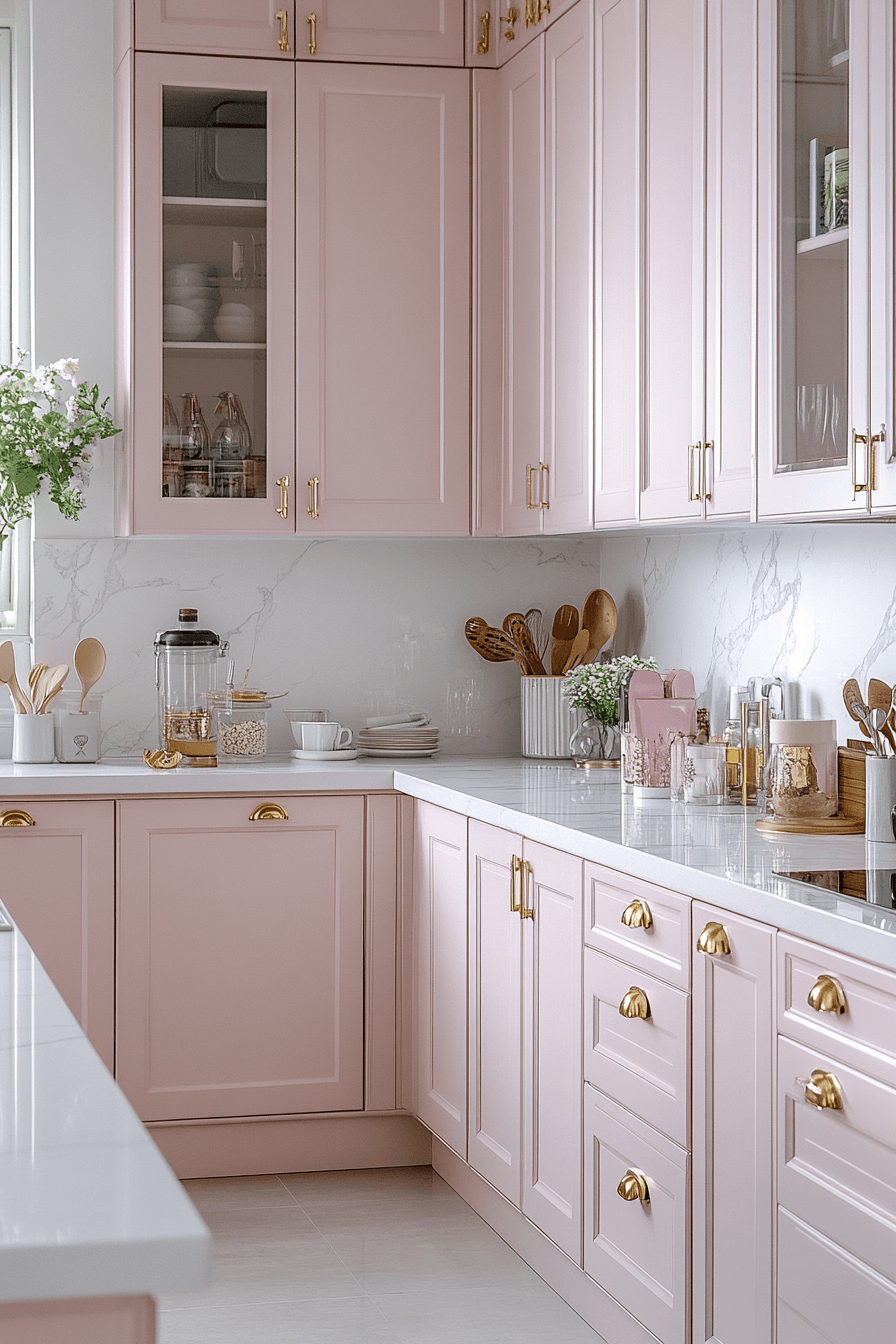 pink kitchen ideas decor