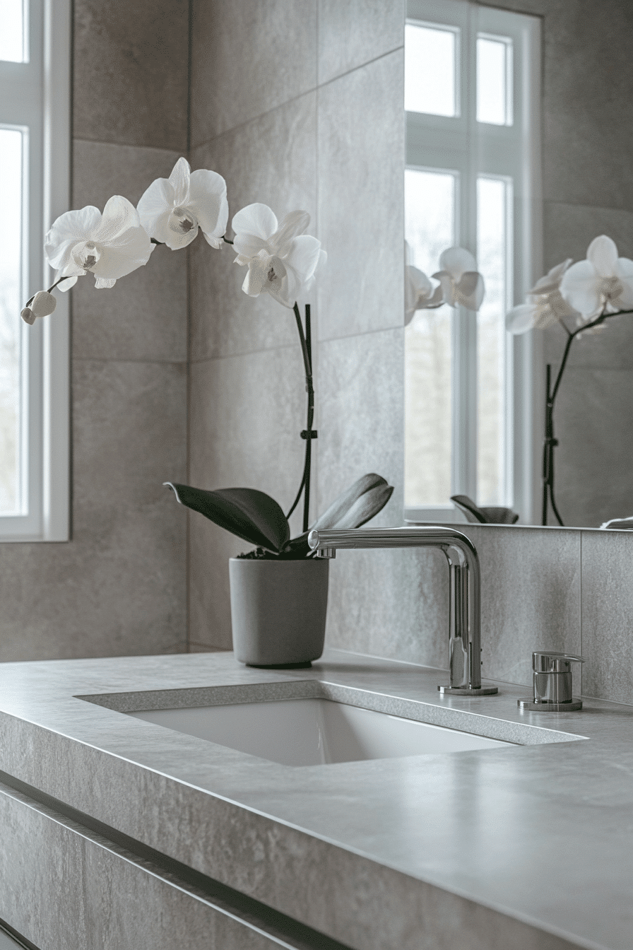 grey bathroom decor