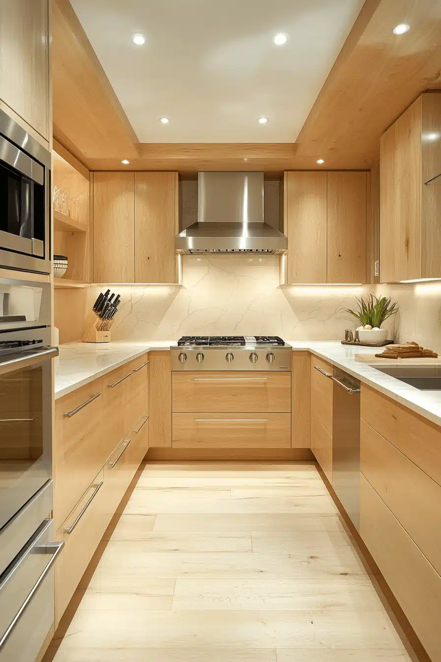 wooden kitchen cabinets