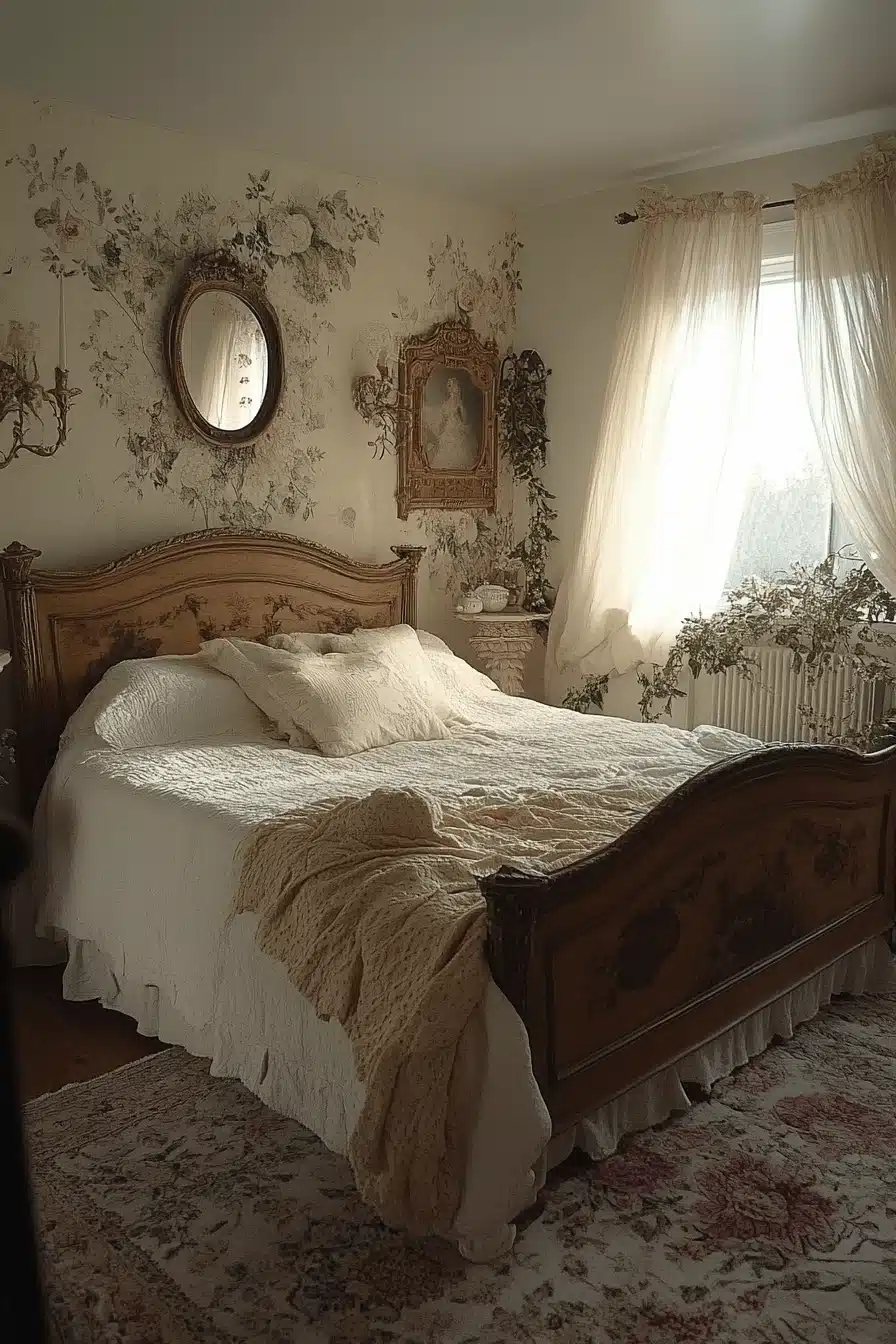 minimalistic vintage bedroom ideas
