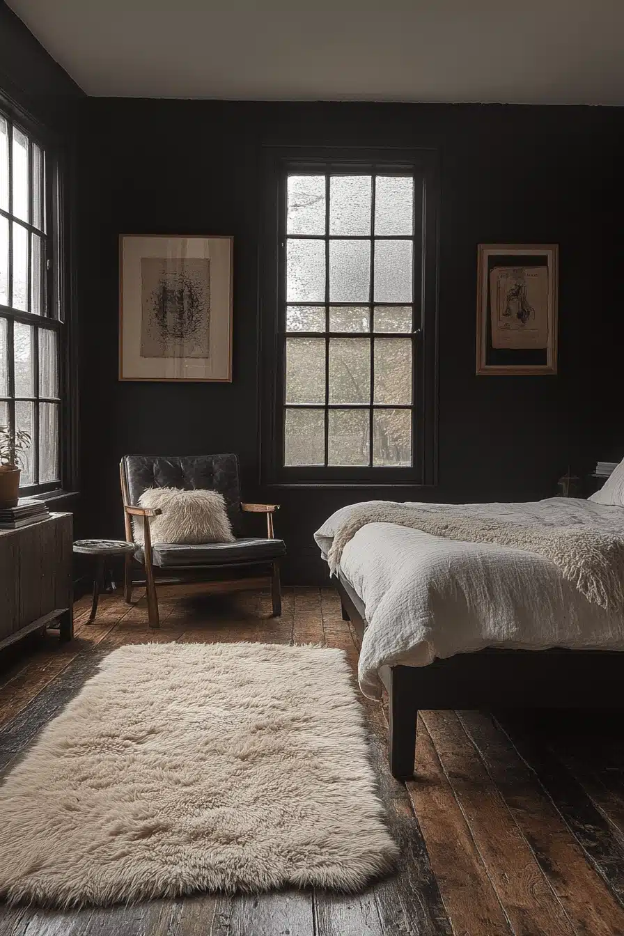 minimalistic bedroom ideas dark